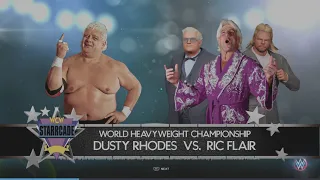 Starrcade 85 WCW Champion Ric Flair W/Lex Luger vs Television Champion Dusty Rhodes