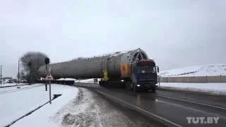 Как 224 колеса привезли в Гродно одну трубу высотой с 16-этажку