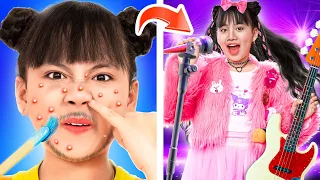 Baby Doll Makeover Ekstrim Dari kutu buku Menjadi Penyanyi Populer | Baby Doll Channel Indonesia