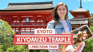 KYOTO's BEST Temple + FREE Street Food | Kiyomizu, Travel Japan 🇯🇵