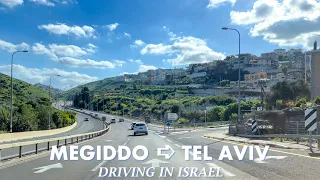 Megiddo ➪Tel Aviv Driving in Israel 2024