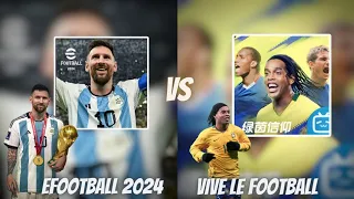 EFOOTBALL 2024 VS VIVE LE FOOTBALL 2023 || COMPARISON GRAPHICS GAMEPLAY ANIMATION CELEBRATIONS