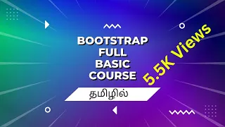 Bootstrap full basic course in Tamil