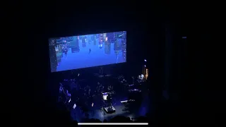 Spider Man into the Spiderverse  whats up danger scene with live orchestra.