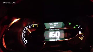 Renault Clio IV 2012 0,9 TCe - acceleration 0-160 km/h