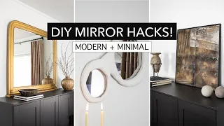 High End DIY Mirrors  (making upscale-inspired wall mirror dupes)