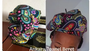 DIY How To Make Ankara Seven Panel Beret