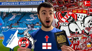 English Fan Experiences 8000 CRAZY FC KÖLN AWAY FANS vs TSG HOFFENHEIM 🤯