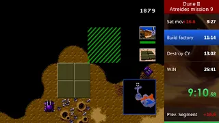 Dune 2 (Sega) IL Speedrun - Atreides mission 9 (24:19.93)