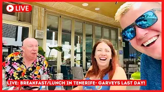 🔴LIVE: Garvey’s HANGOVER Breakfast/Lunch! Los Cristianos Bar Tenerife ☀️ 🍺