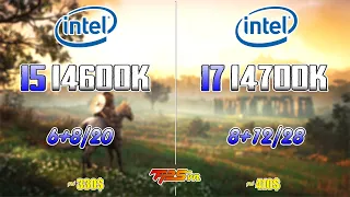 Intel i5 14600k vs Intel i7 14700k - Test in Games - Test Cpu - Fps vn