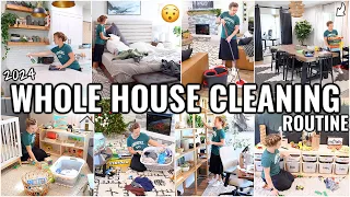 WHOLE HOUSE CLEAN WITH ME!🏠 WEEKLY CLEANING ROUTINE | 2024 CLEANING MOTIVATION