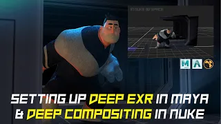 Setting up Deep Exr in Maya Arnold & Basic Deep Compositing in Nuke | Tutorial