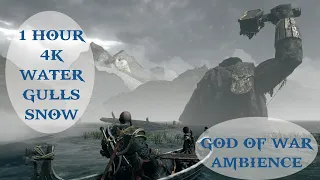 Ambience | God of War: Thor and the Lake of Nine | Water Sleep Study Work ASMR 1hr 4K No Music