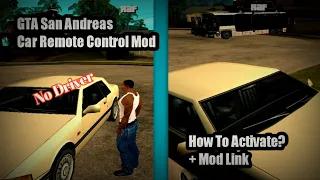 GTA San Andreas Remote Control Car Mod - How To Activate?