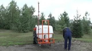 300 litres Komondor SP-300.1 sprayer for Japanese compact tractors, permetező japán kistraktorokhoz