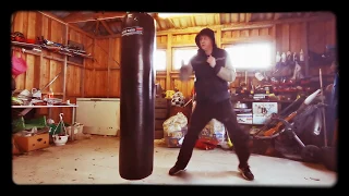 Footwork in fast punching