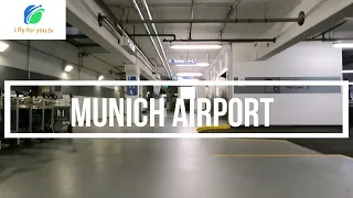 Munich Airport walk through... From Terminal 1 to the Rental Car Station