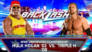 WWE 2K24 Triple H vs. "Hollywood" Hulk Hogan — Undisputed WWE Championship Match: Backlash 2002