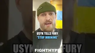 ANGRY USYK TELLS TYSON FURY "STOP WHINING"; DONE PLAYING "STUPID GAMES" & CHECKS REMATCH DEMAND
