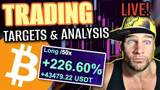 BITCOIN MUST HOLD HERE!!!!! LIVE TRADING & ANALYSIS!