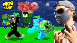 MOB HUNT CHALLENGE In Minecraft Ft. @YesSmartyPie  @ezio18rip