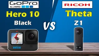 RICOH THETA Z1 VS GOPRO HERO 10 BLACK COMPARISON !