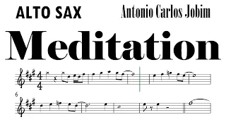 Meditation 145 bpm Alto Sax Sheet Music Backing Track Play Along Partitura