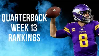 Top 12 Quarterback Rankings Week 13 Fantasy Football