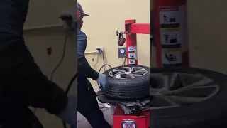 Tire explosion 😱