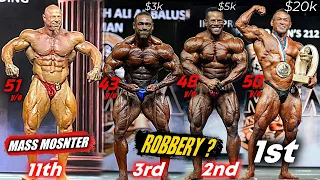 MASTERS OLYMPIA 2023 - 212  Complete Lineup Result
