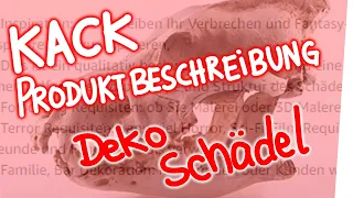 Kack Produktbeschreibung - Deko Schädel