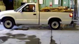 S10 burnout fail. Wheel hop to the max