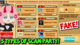 Exposing *5 TYPES of SCAMMER PARTY* || Blockman Go - Skyblock