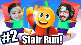 Stair Run 2 Karim vs Papá | Juegos Karim Juega