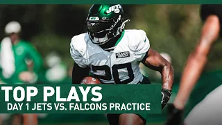 Breece Hall Rips Off HUGE TD Run | Top Plays Jets vs. Falcons Joint Practice Day 1 | NFL