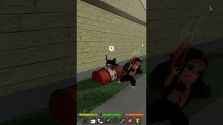 MEOWING for MOMMY 🥵 as an E-KITTEN in Roblox Da Hood Voice Chat #shorts #roblox
