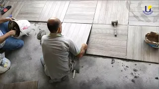 Ustasından Tahta Görünümlü Seramik Döşeme İşçiliği! / tile flooring videos / Terrace / Balcony