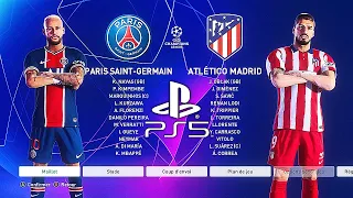 PES 2021 PS5 PSG - ATLETICO MADRID | MOD Ultimate Difficulty Career Mode HDR Next Gen