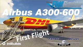 iniBuilds A300-600R(F) Preview and it is AMAZING: CARGO Service LEJ-BRU | Real Airline Pilot