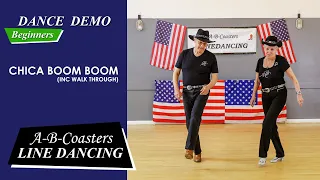 CHICA BOOM BOOM - Line Dance Demo & Walk Through