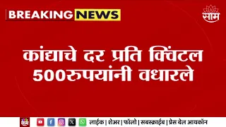 Onion News | निर्यातबंदी उठवताच कांद्याचे दर वधारले, प्रतिक्विंटल 500 रुपये वाढले दर | Marathi News