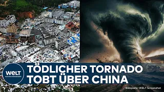 CHINA: Tornado-Tragödie fordert fünf Todesopfer in Guangzhou! Sturm reißt Leben und Industrie nieder