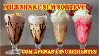 COMO FAZER MILKSHAKE SEM SORVETE| COM APENAS 2 INGREDIENTES!