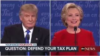 Clinton-Trump debate in under five minutes