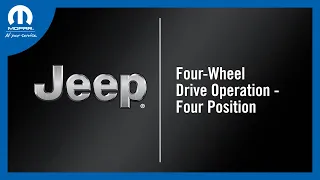 Four Wheel Drive Operation - Four Position | How To | 2022 Jeep Wrangler/Gladiator