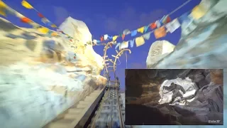 [4K] Mt. Everest Roller Coaster at Night - Disney's Animal Kingdom at Walt Disney World