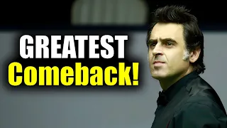 One of The Best Comeback from Ronnie O'Sullivan!