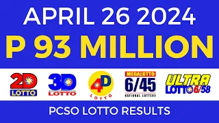 Lotto Result Today 9pm April 26 2024 [Complete Details]