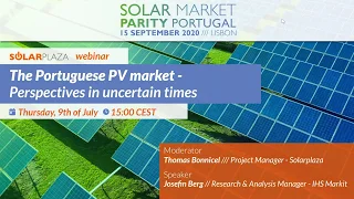 The Portuguese PV Market – Perspectives in Uncertain Times | Solarplaza Webinar